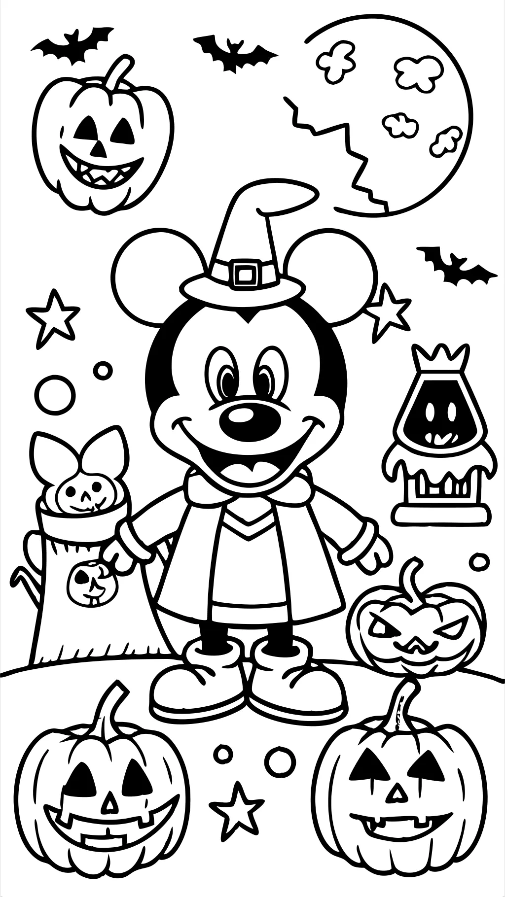 halloween printable coloring pages disney